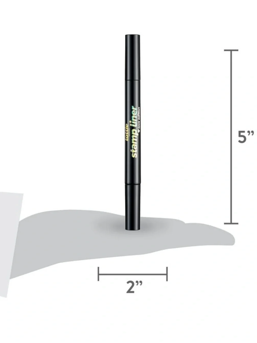 Lottie Stamp Liner Liquid Eyeliner - Heart in Black NWT